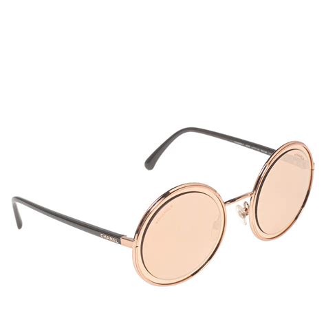 chanel rose gold sunglasses used|discounted Chanel women's sunglasses.